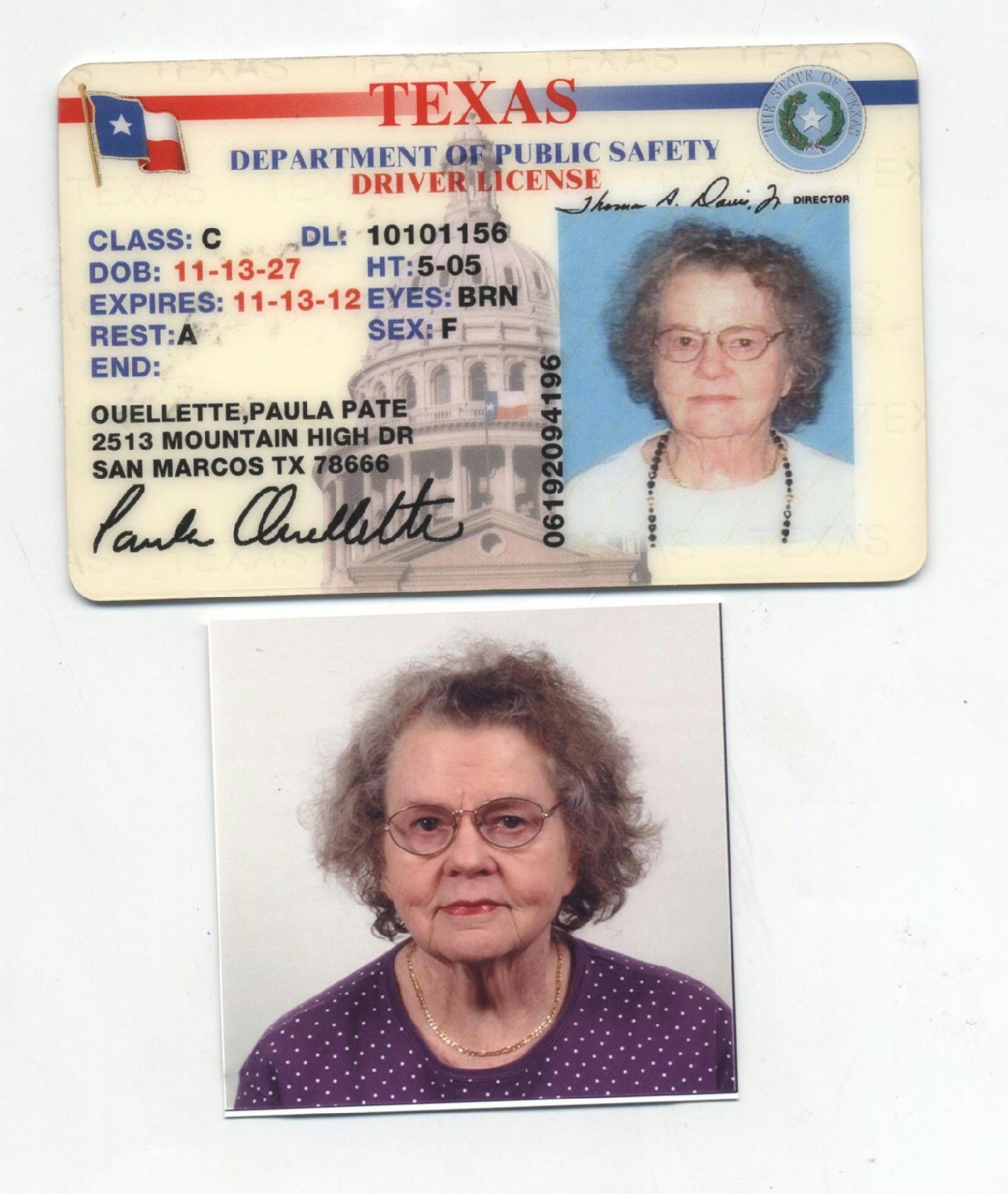 Obituary of Paula T. Pate Ouellette