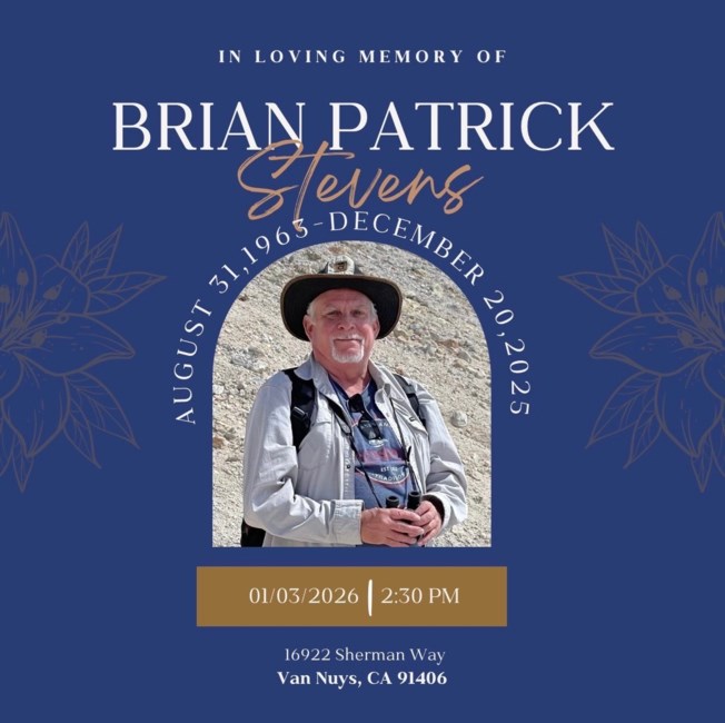 Obituary of Brian Patrick Stevens