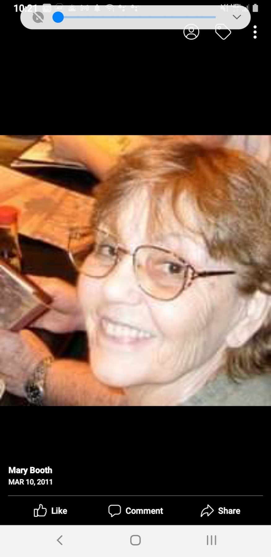 Obituary of Mary Booth