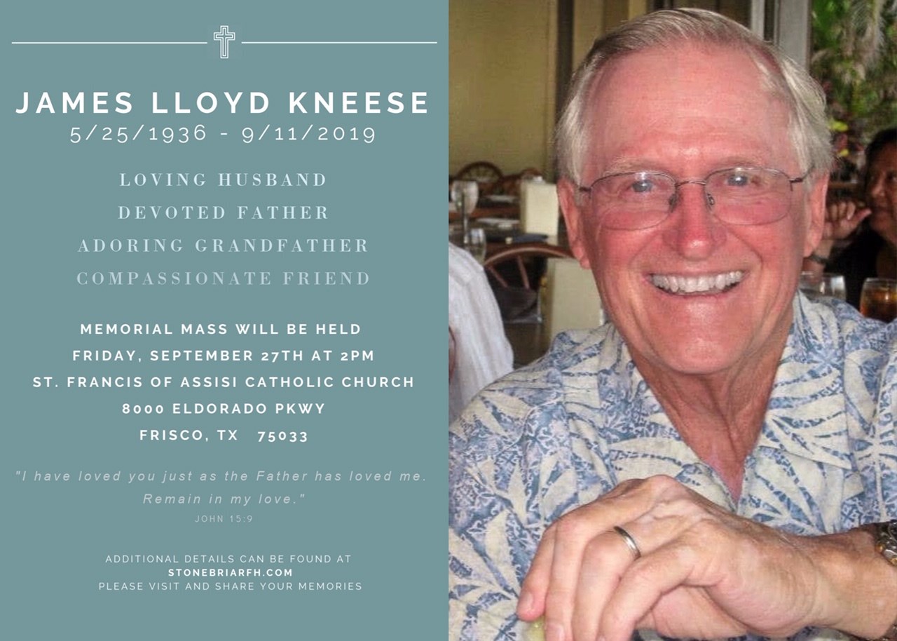 James L Kneese Obituary - Frisco, TX