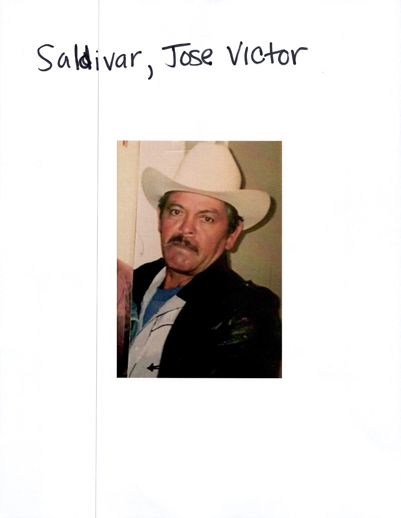 Obituary of Jose Victor Saldivar