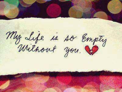 My Life Is Empty Without You Wallpaper