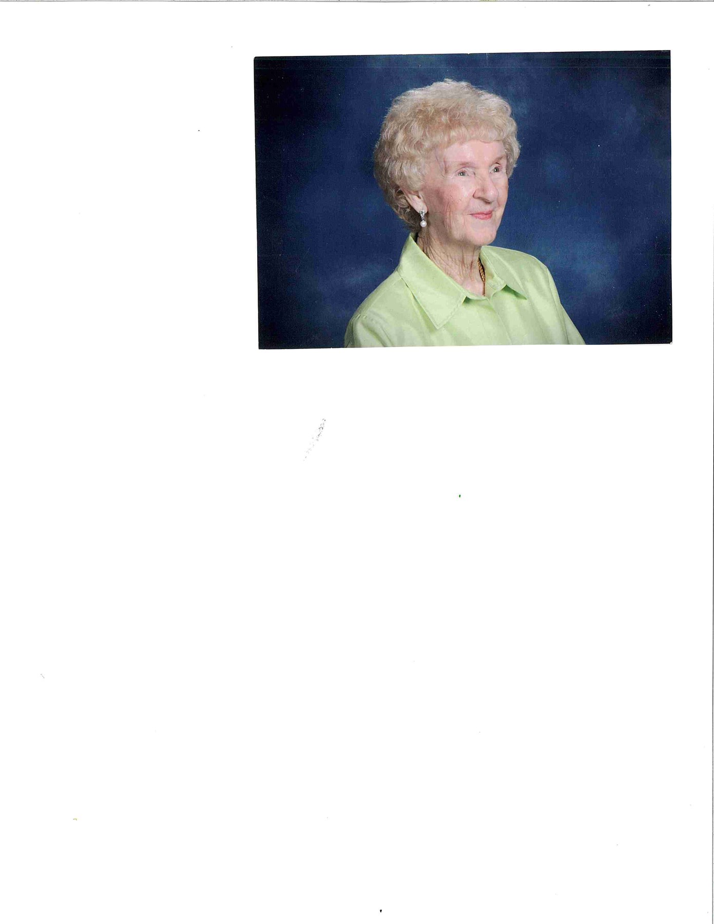 Obituary of Jeanie Smith Oliver