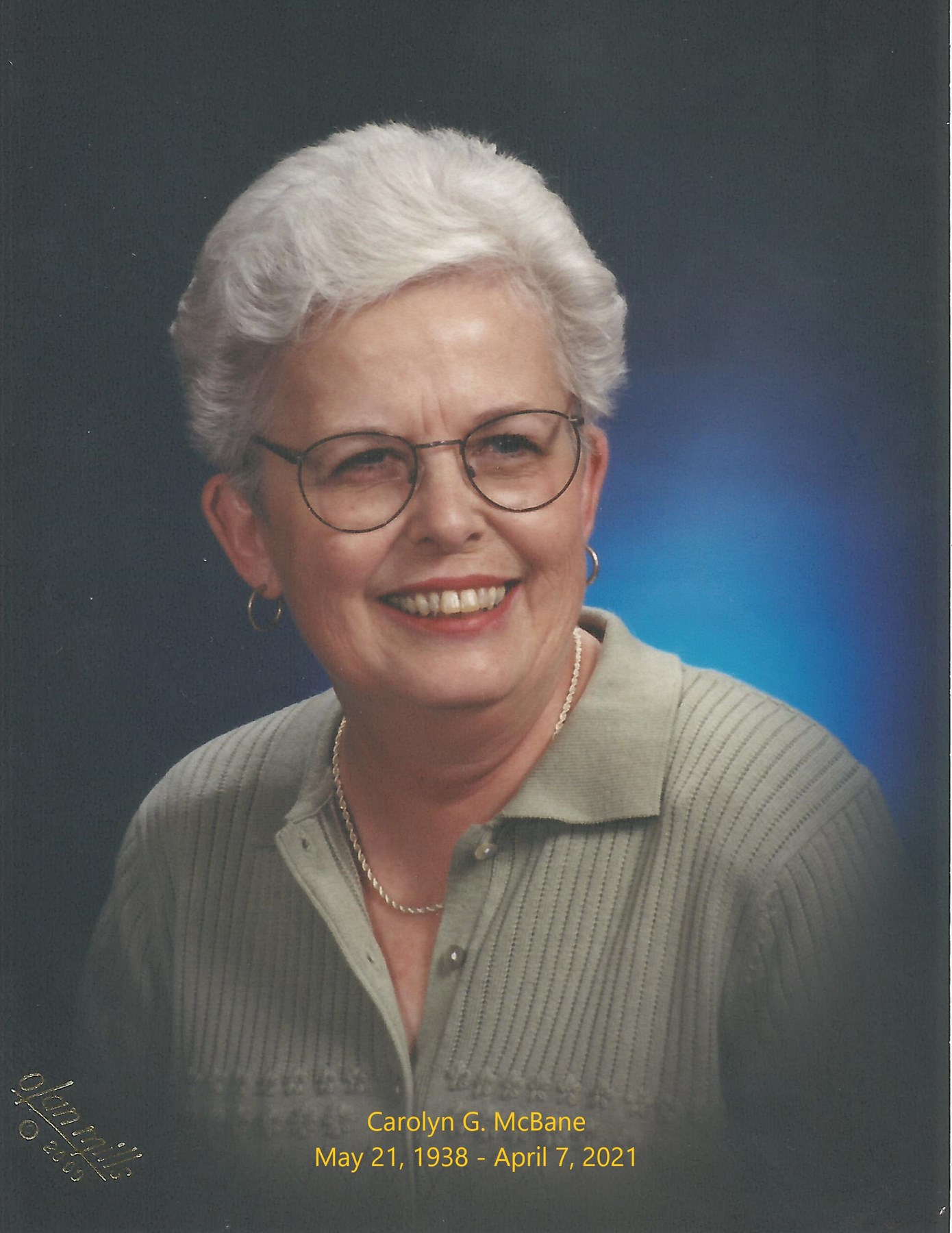 Obituary of Carolyn Gillett McBane