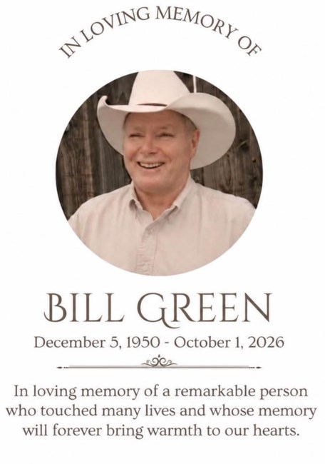 Obituary of David William "Bill" Green