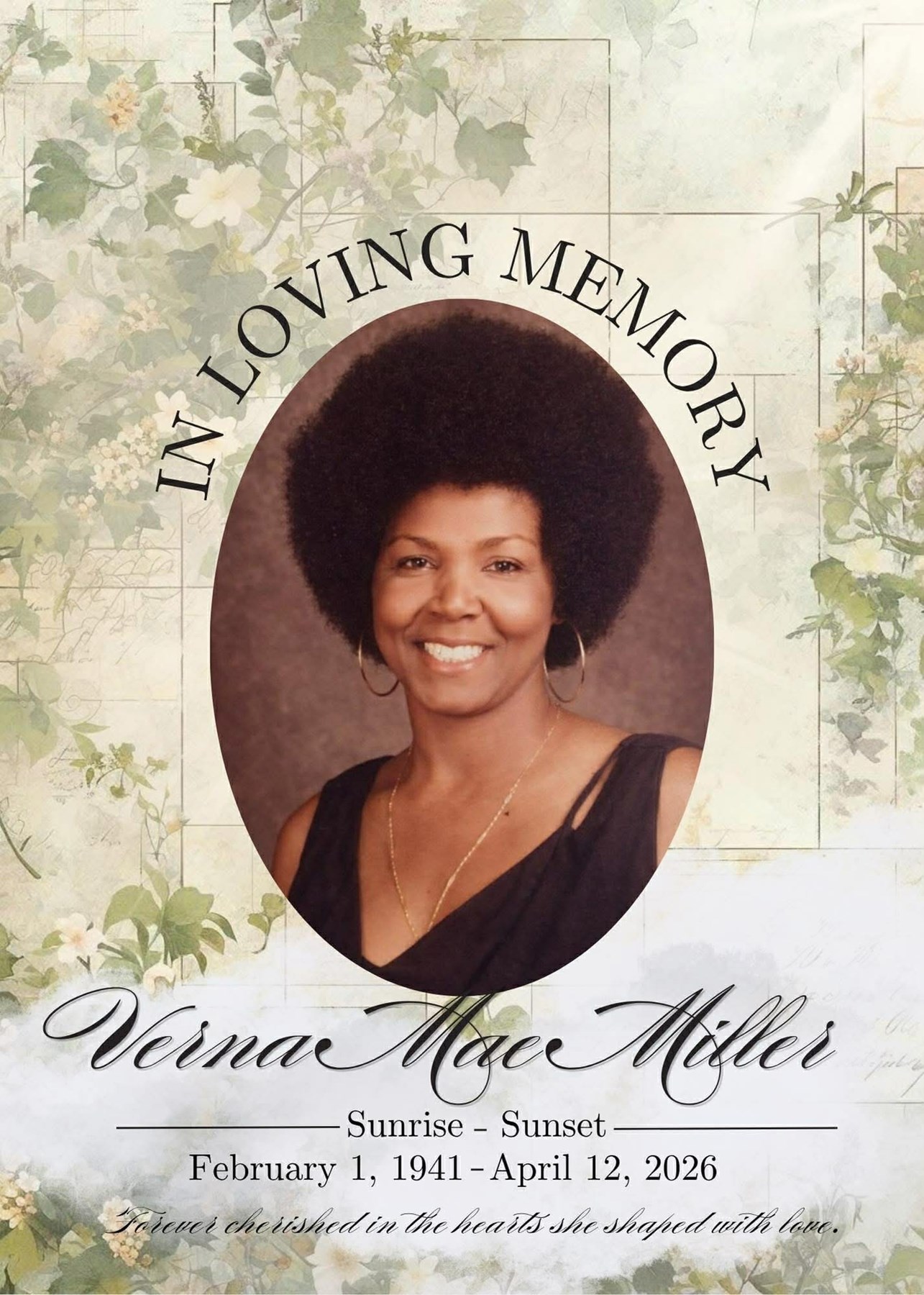 Obituary of Verna Mae Miller
