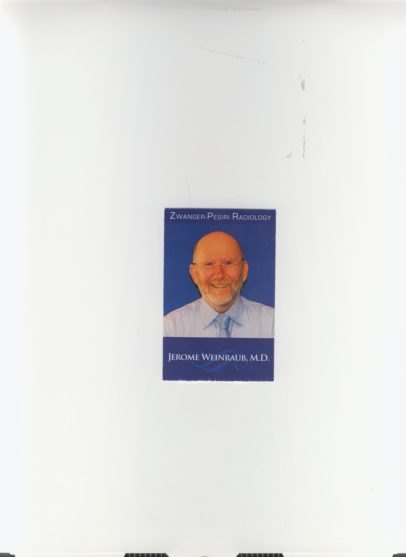 Obituary of Jerome Weinraub