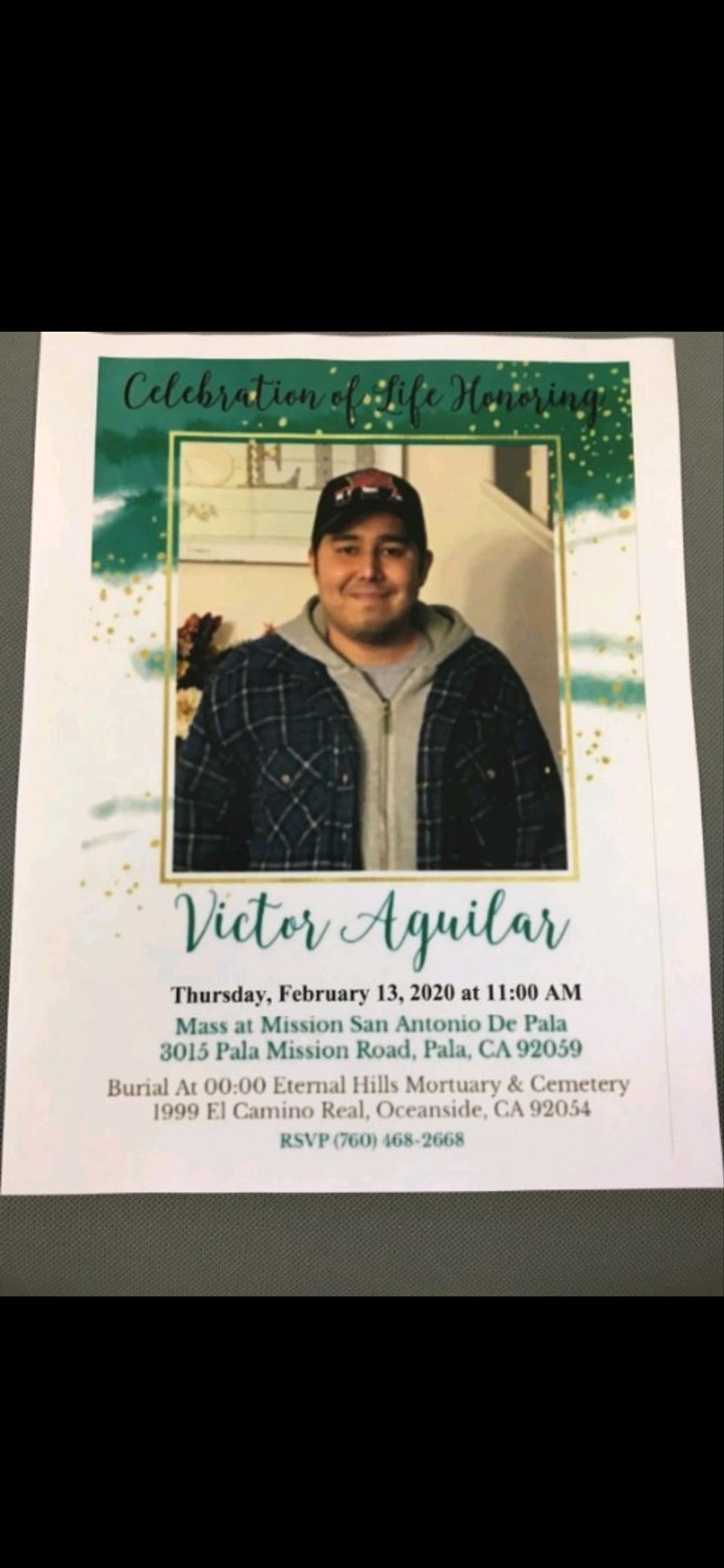 Obituary of Victor Raymond Aguilar