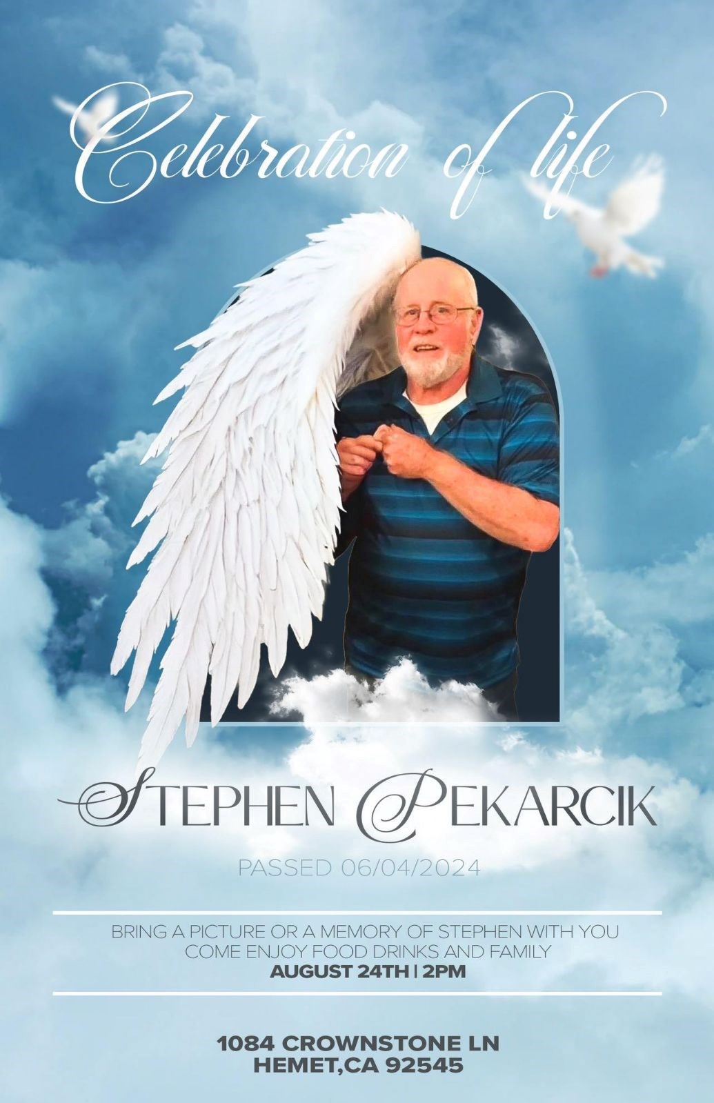 Avis de décès de Stephen Martin Pekarcik