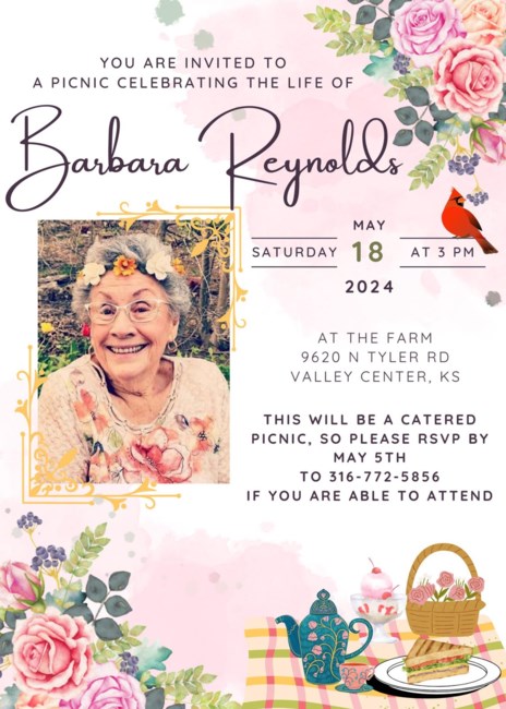Obituary of Barbara Ann Reynolds