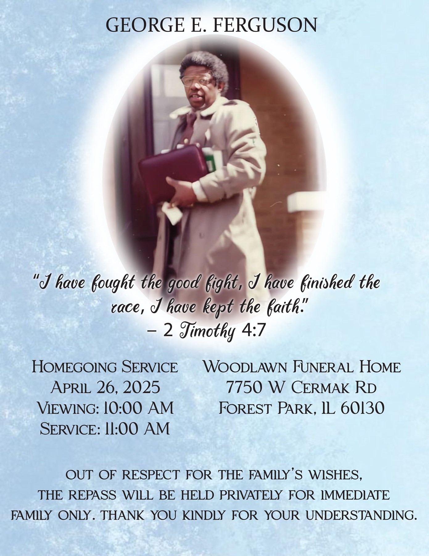 Obituary of George E. Ferguson