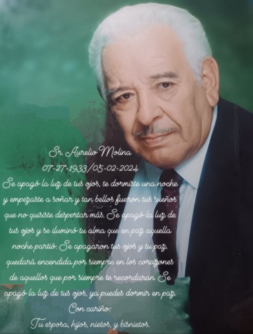 Obituary of Aurelio Molina-Carrillo