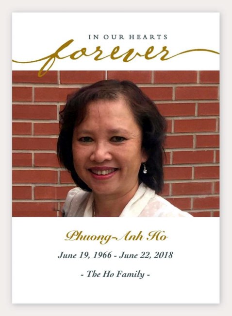 Obituary of Phuong Anh Ho