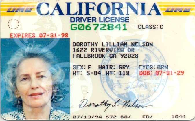 Obituary of Dorothy Lillian Nelson