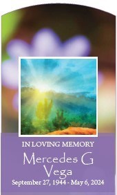 Obituary of Mercedes G Vega