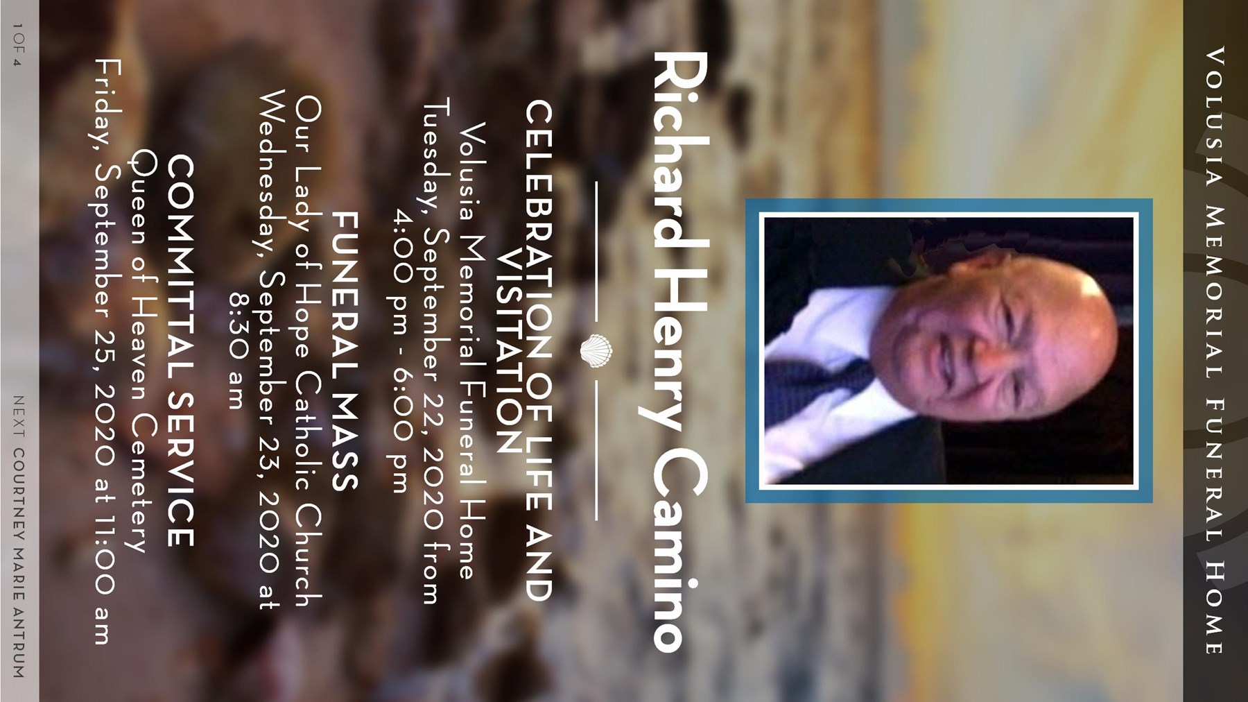 Obituary of Richard Henry Camino