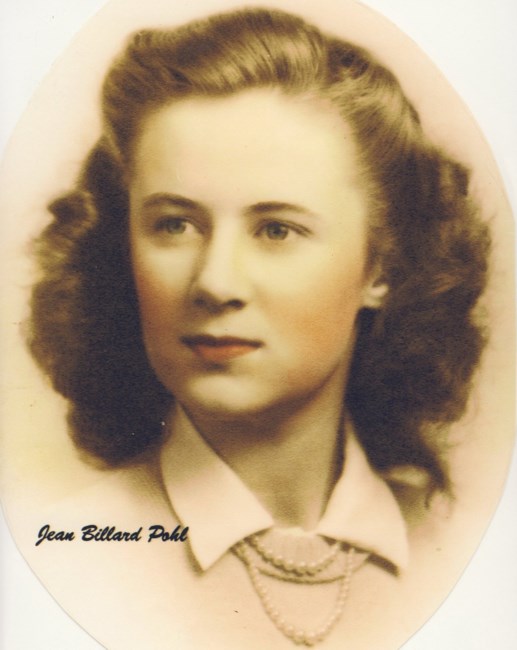 Obituary of Jean Elinor Billard Pohl