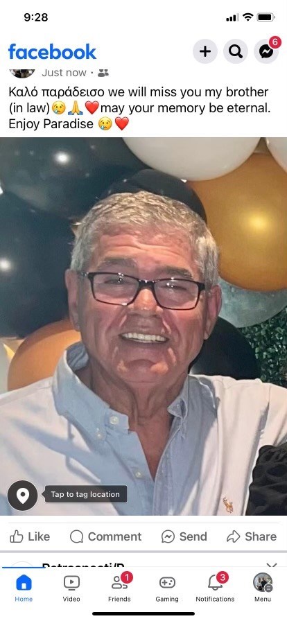 Obituary of Gregory Tsitiridis