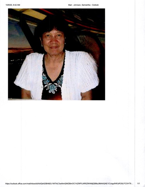 Avis de décès de Magdalena Manzano Gambon