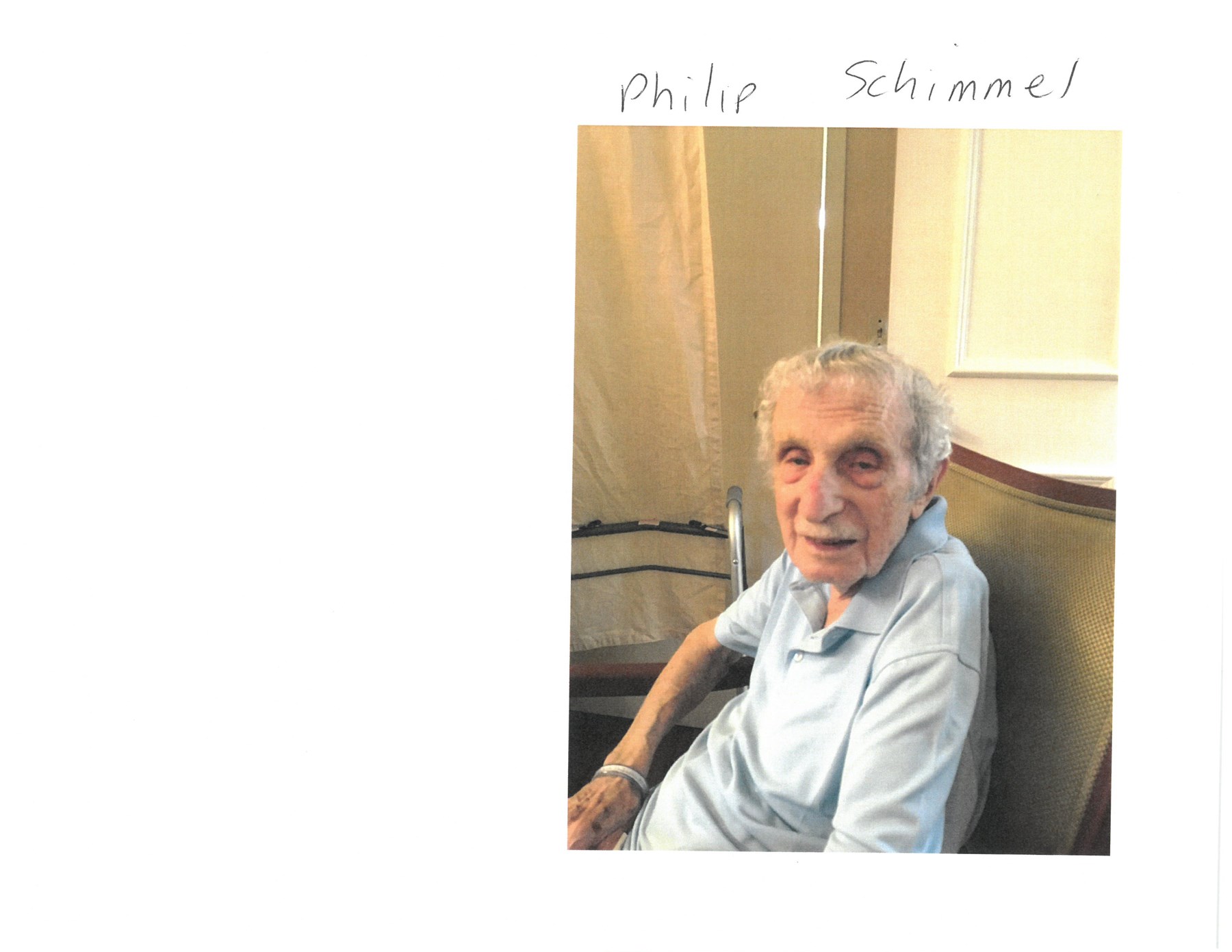 Obituary of Mr. Philip Schimmel