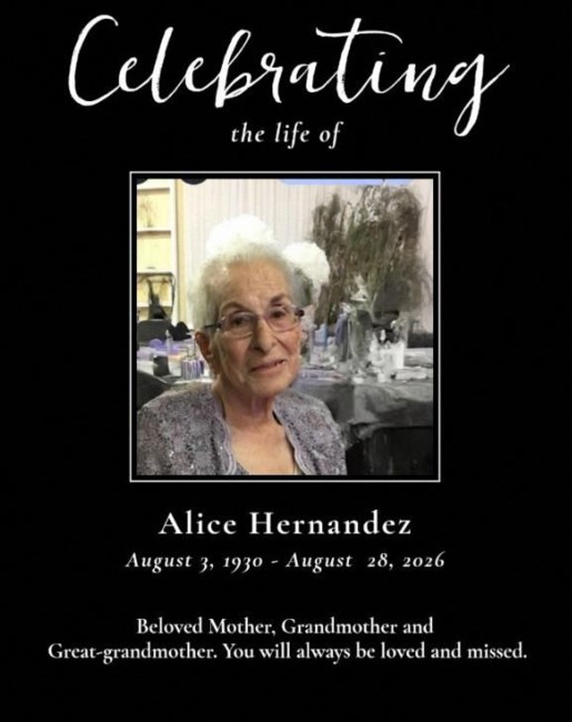 Obituary of Alice Hernandez