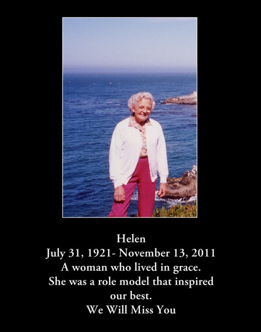 Obituary of Helen Amelia Gray