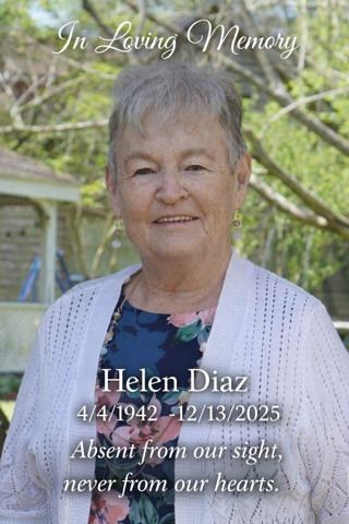 Obituary of Helen Elizabeth Diaz