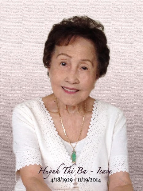 Obituary of Huynh Thi Ba