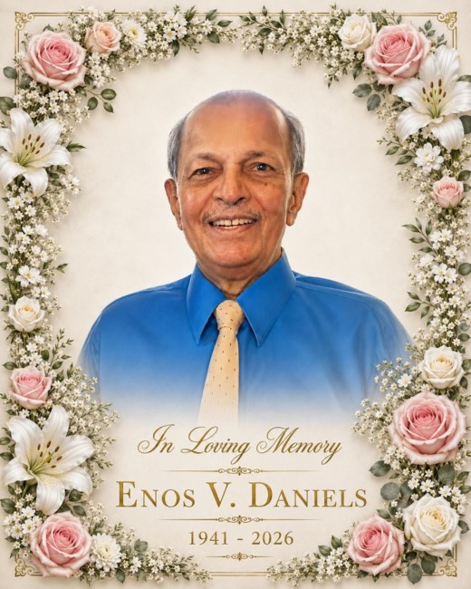 Obituary of Enos Vazhappidisseril Daniels