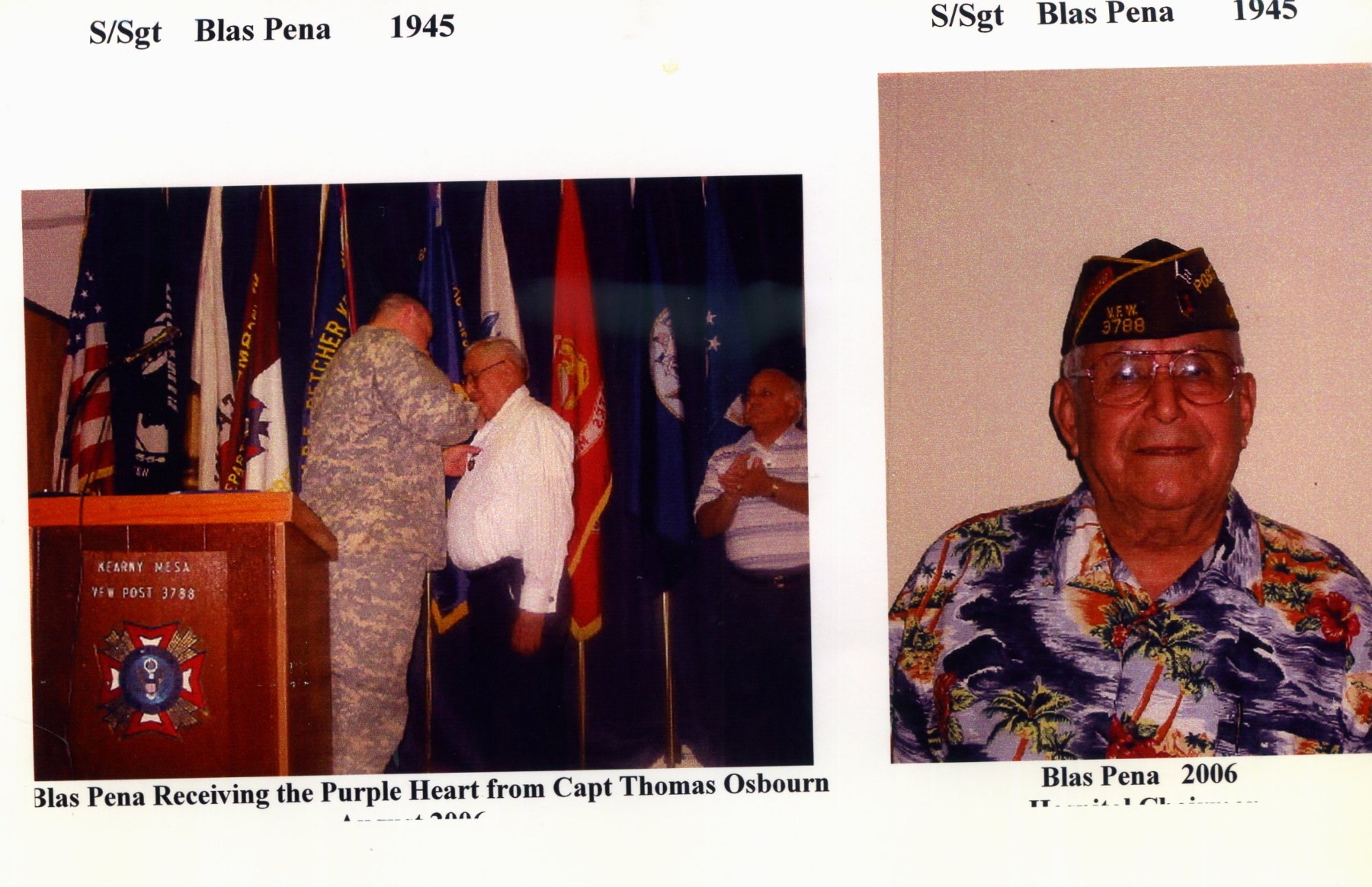 Obituary of Blas Pena