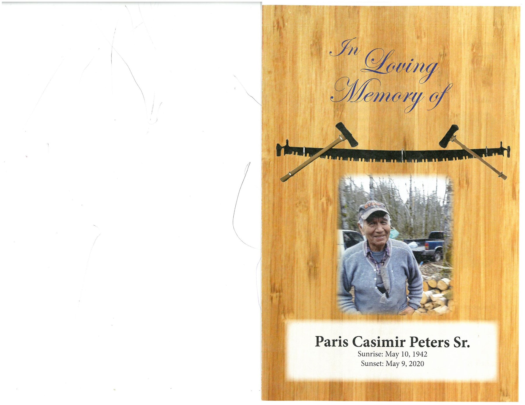 Obituary of Paris (Perry) Casimir Peters Sr.