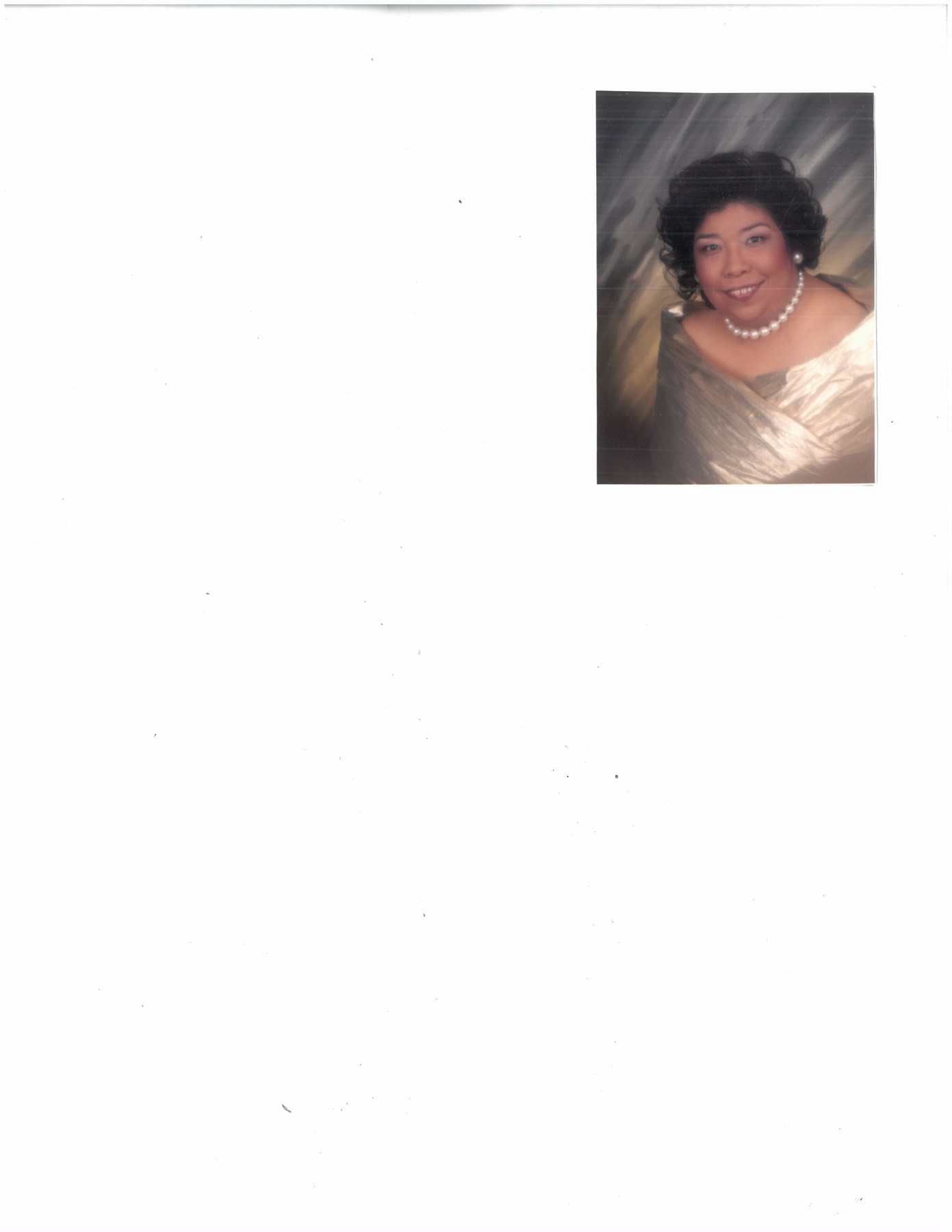 Obituary of Maria R Velasco