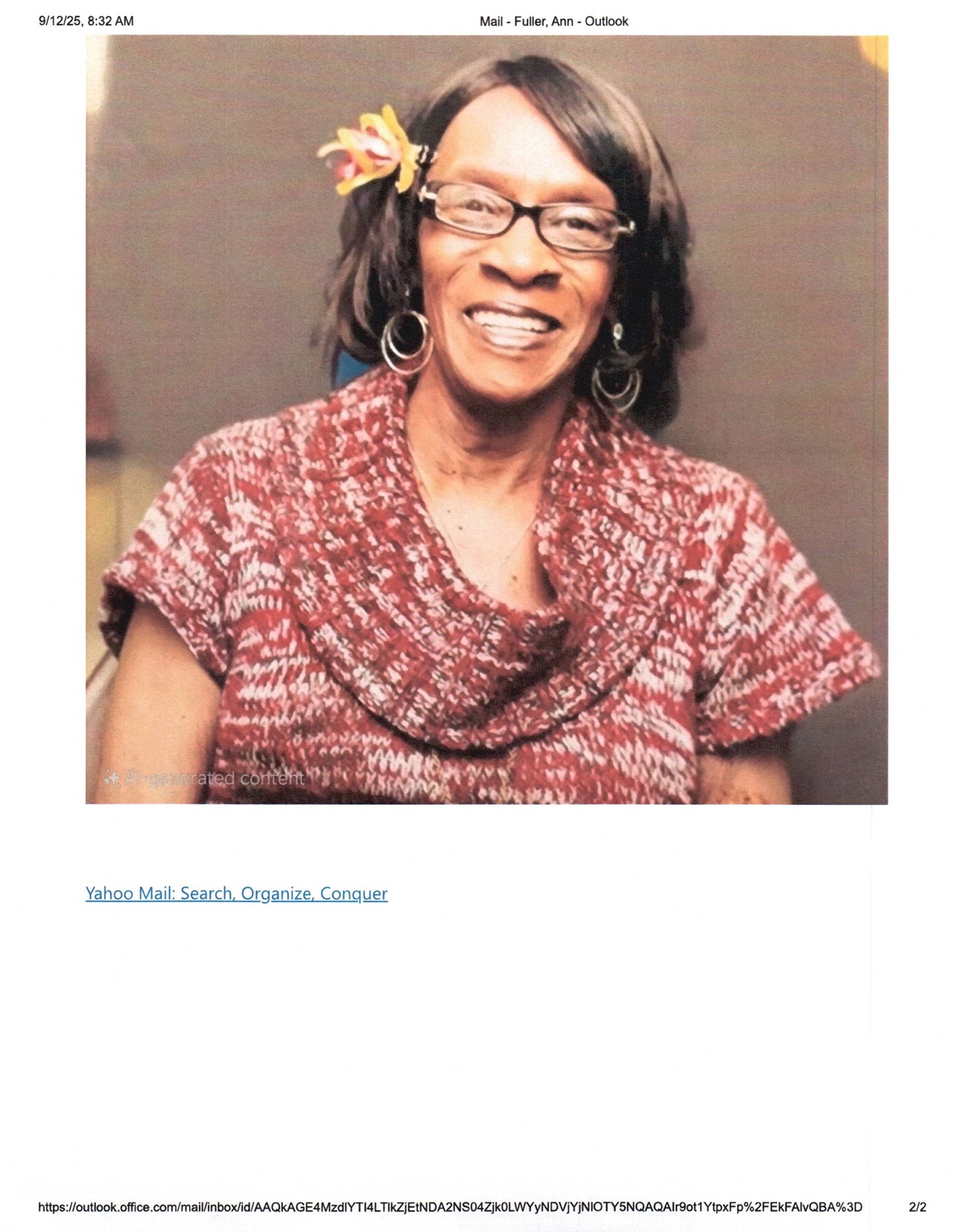 Avis de décès de Bertha Mae Rutledge