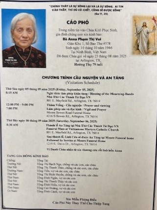Obituary of Vui Thi Pham