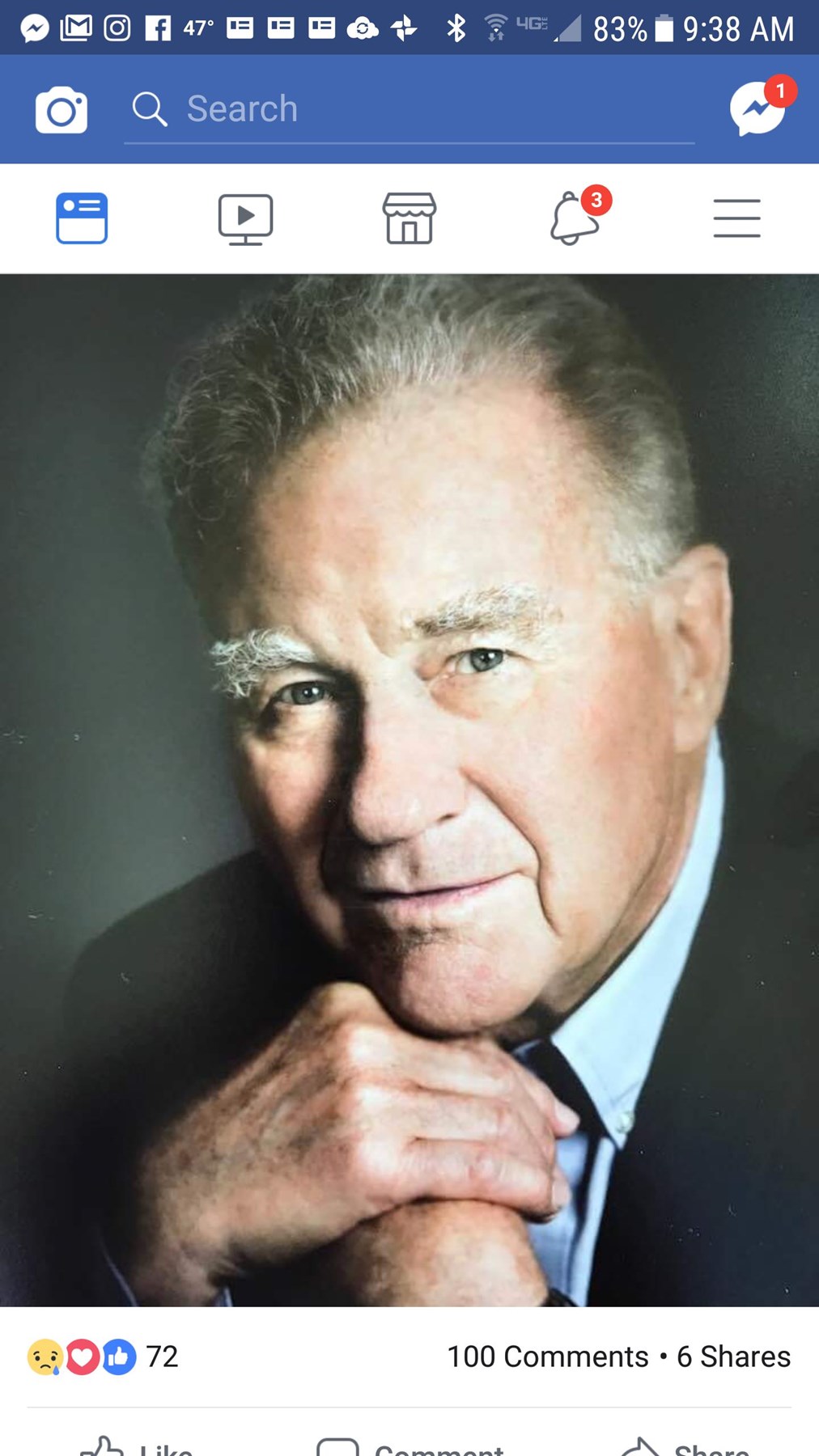 Obituary of Lewis Vanderzyl