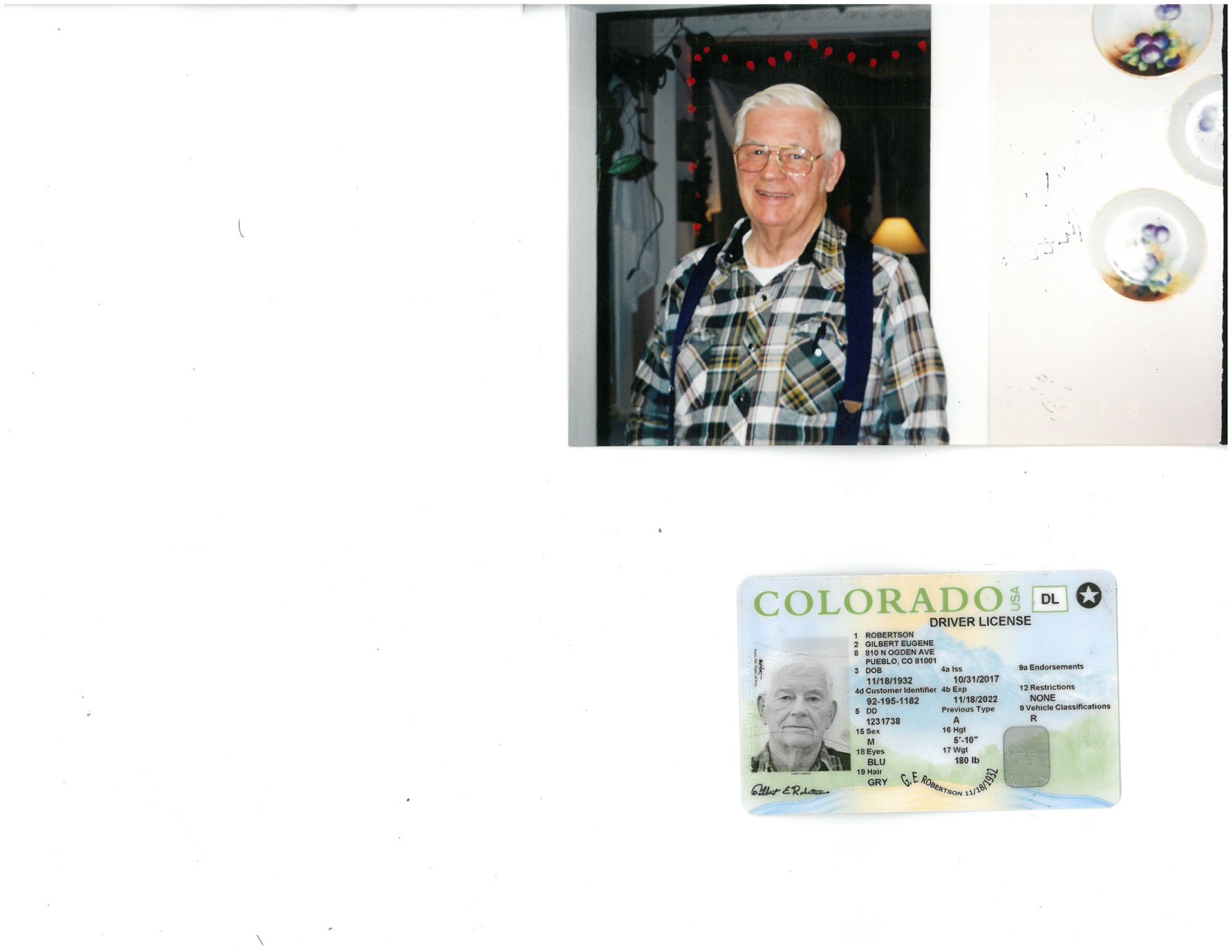 Obituary of Gilbert Eugene Robertson