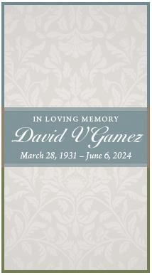 Obituary of David V Gamez