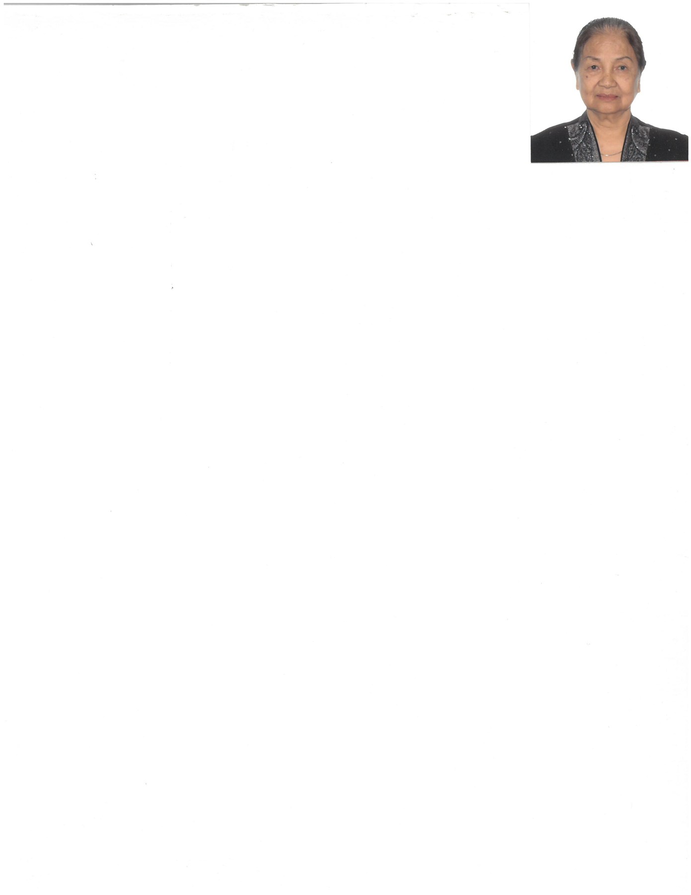 Obituary of Minh Thi Vu