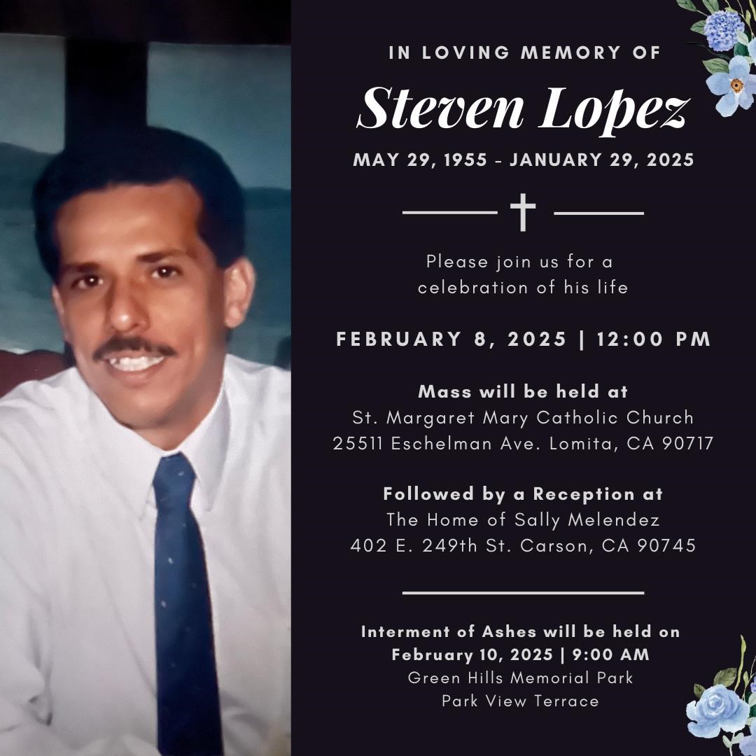 Obituary of Steven Daniel Lopez