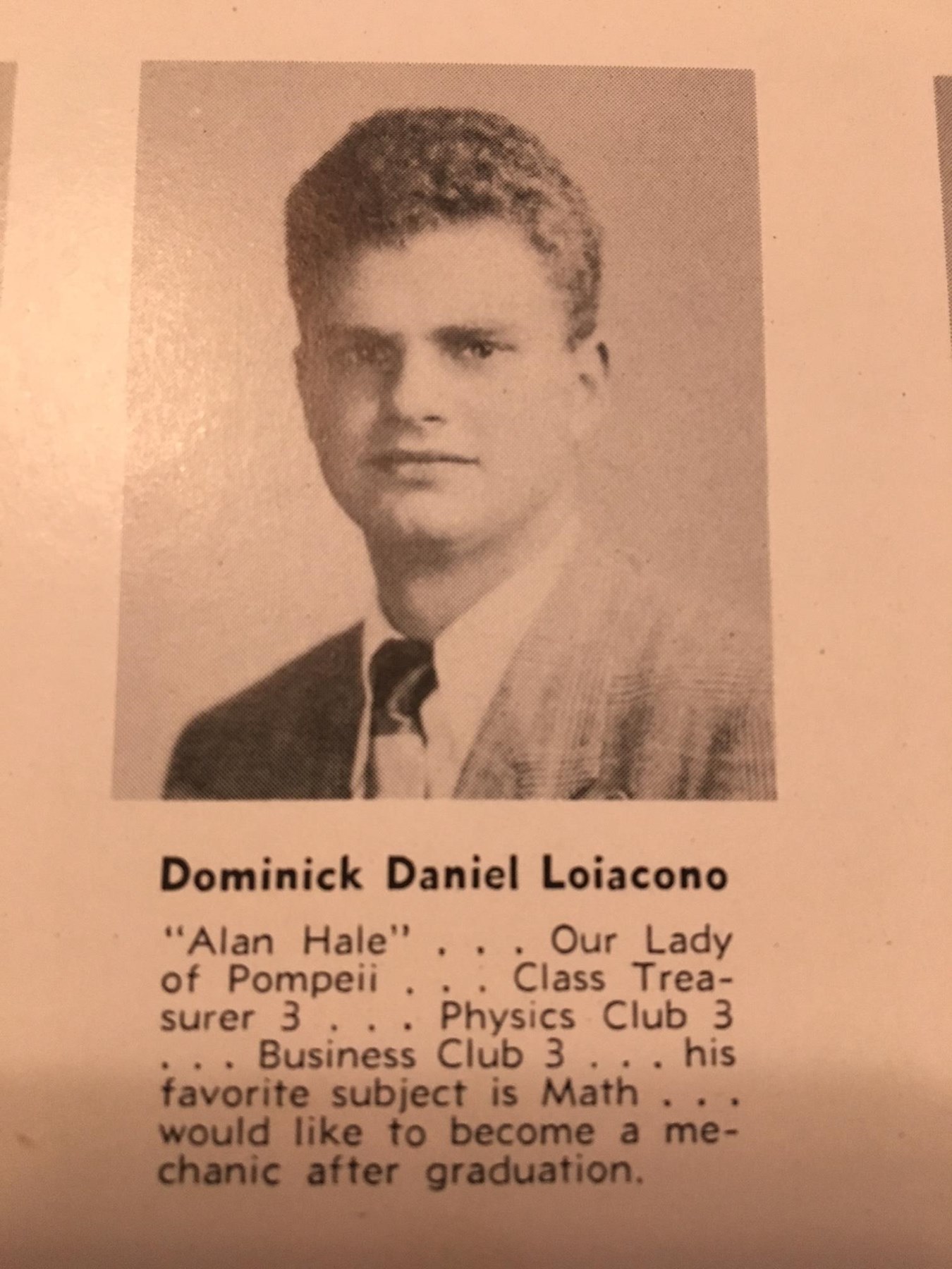Obituary of Dominick Dan LoIacono