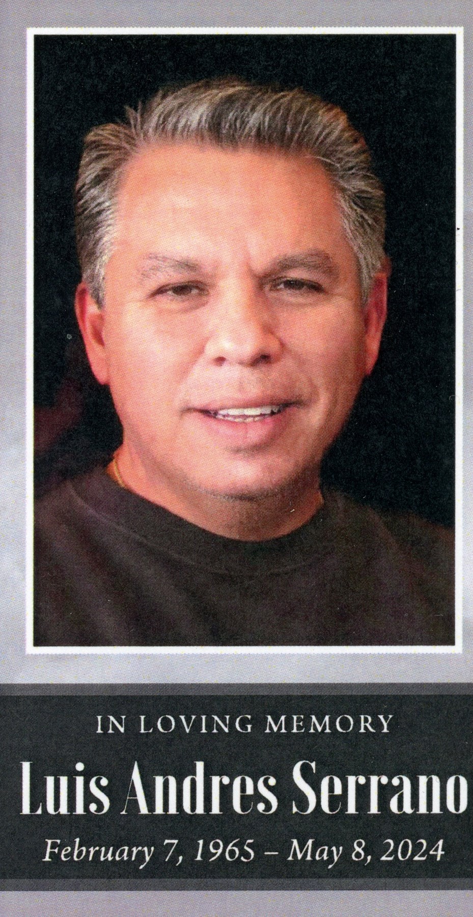 Obituario de Luis Andres Serrano