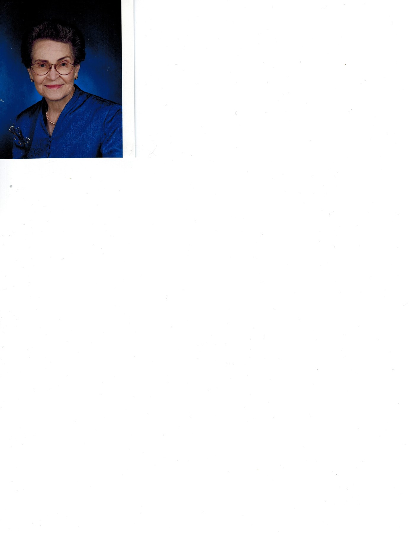 Obituary of Sarah Florence Helpinstill