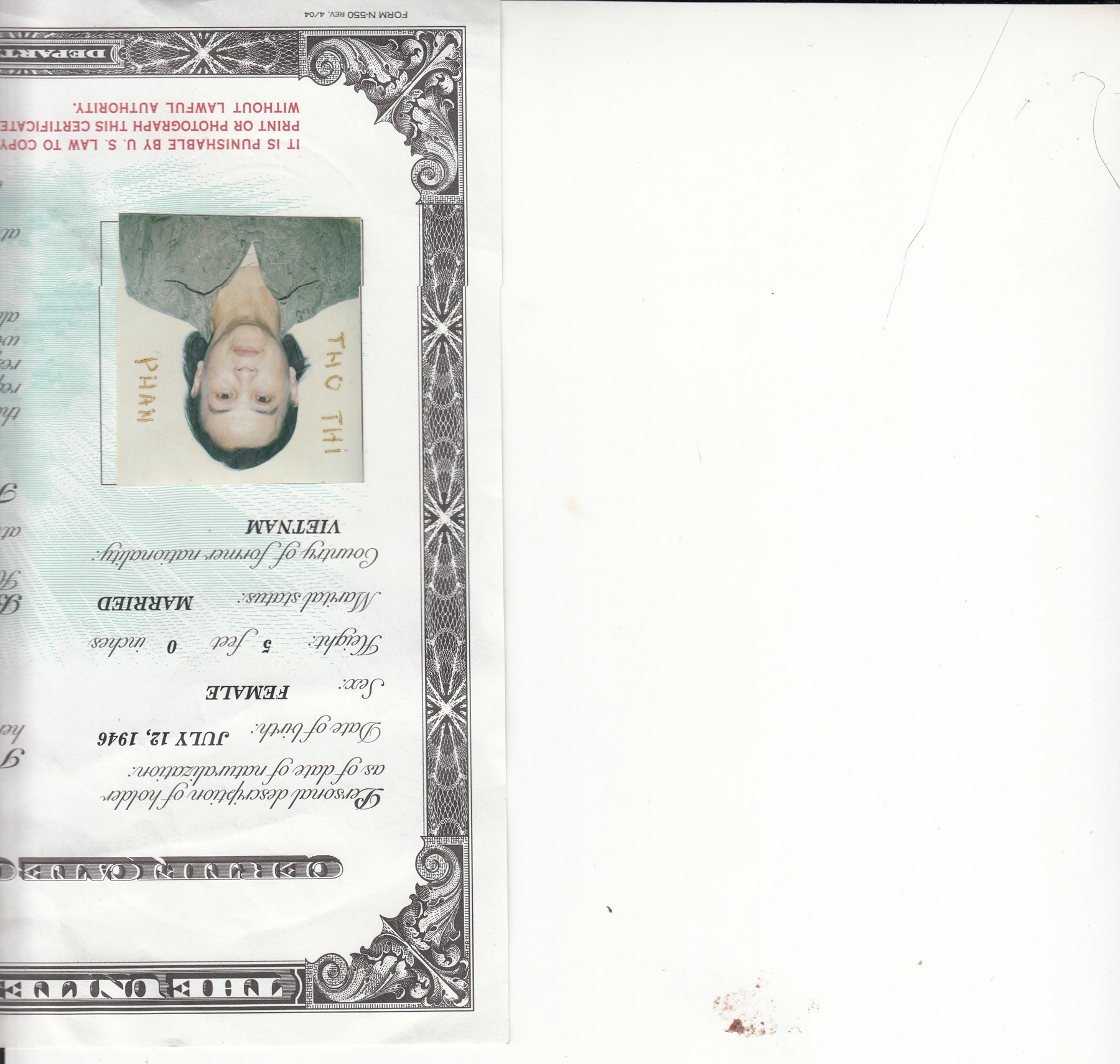 Obituary of Tho Thi Phan