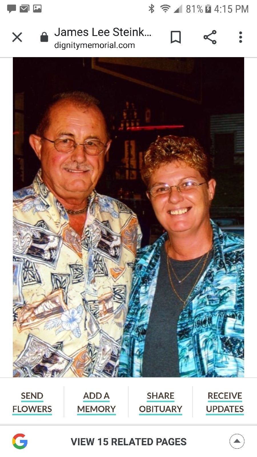 Obituary of James Lee Steinke