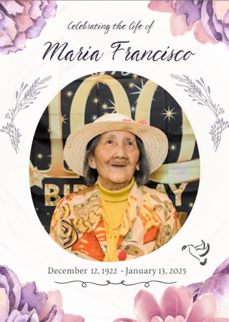 Obituario de Maria Vacunawa Francisco