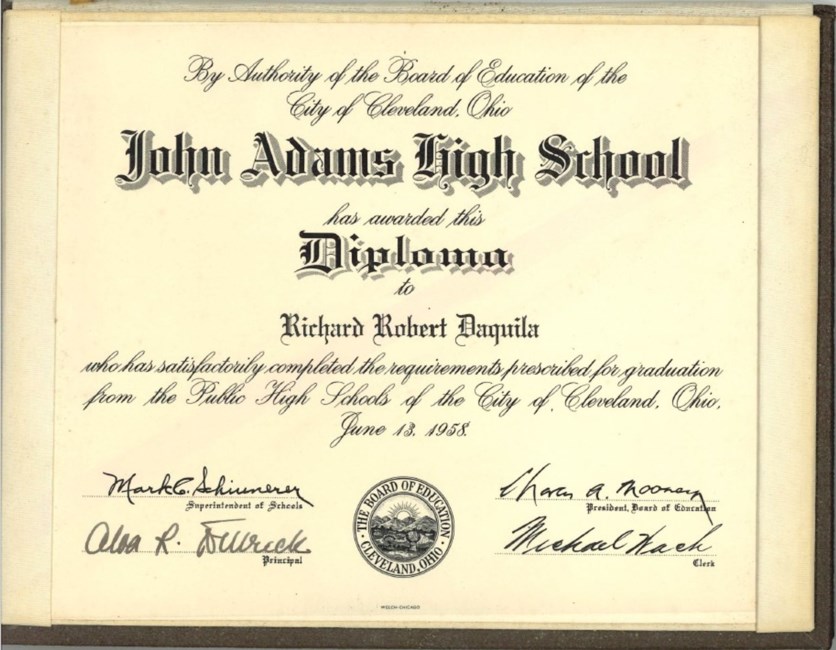 Obituary of Richard R. Daquila