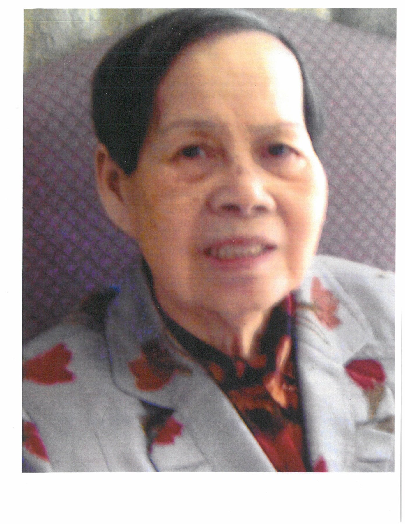 Obituary of Mrs. Sou Chun Wong