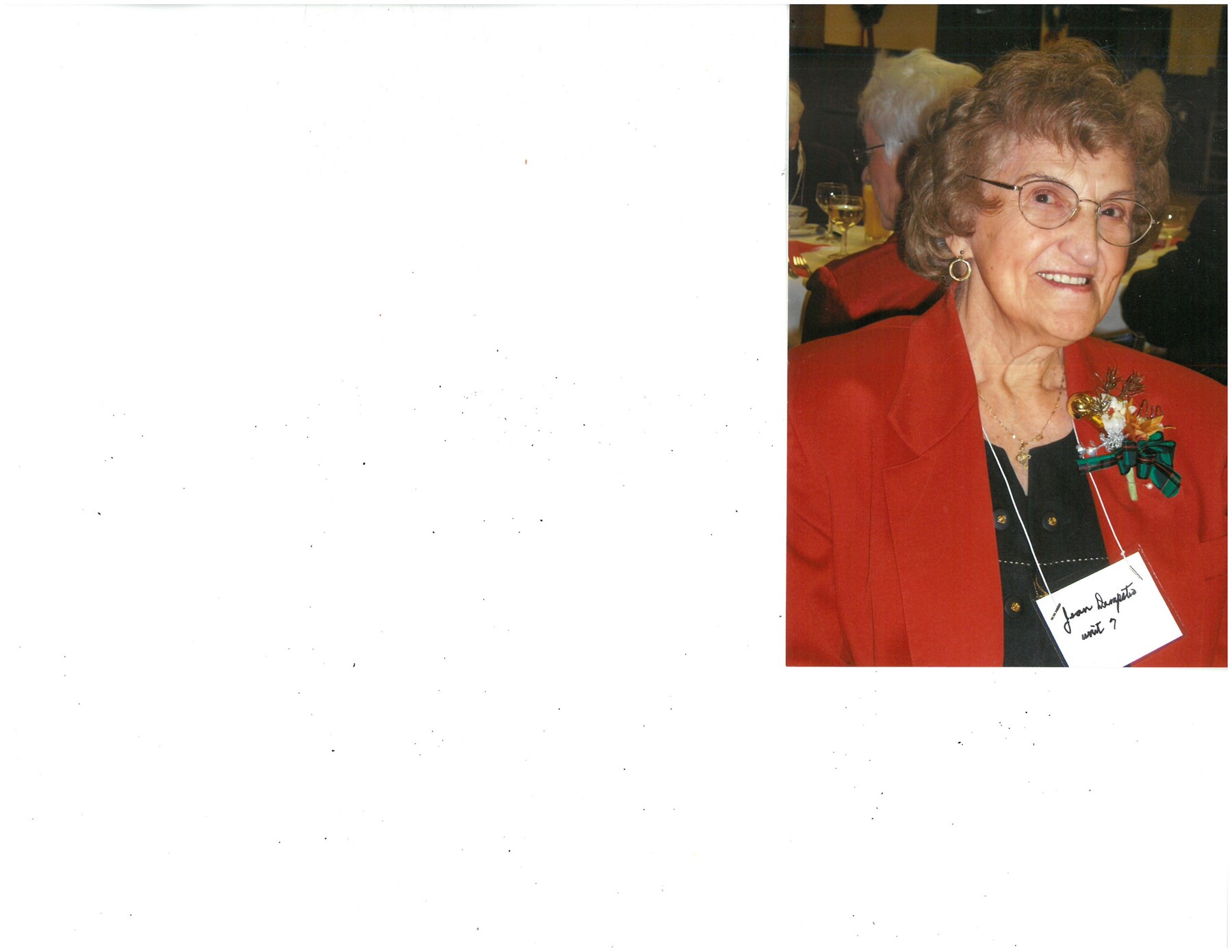 Avis de décès de Jeannette Marie (Bruneau) Dempster