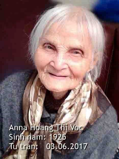 Obituary of Voc Thi Hoang