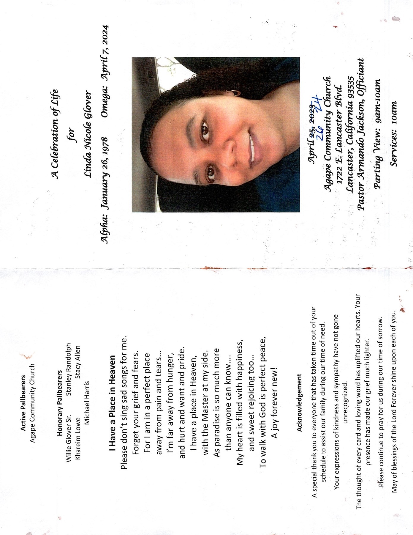 Obituary of Linda Nicole Glover